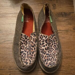 Twisted X Women's Leopard and Brown Slip-On Shoes